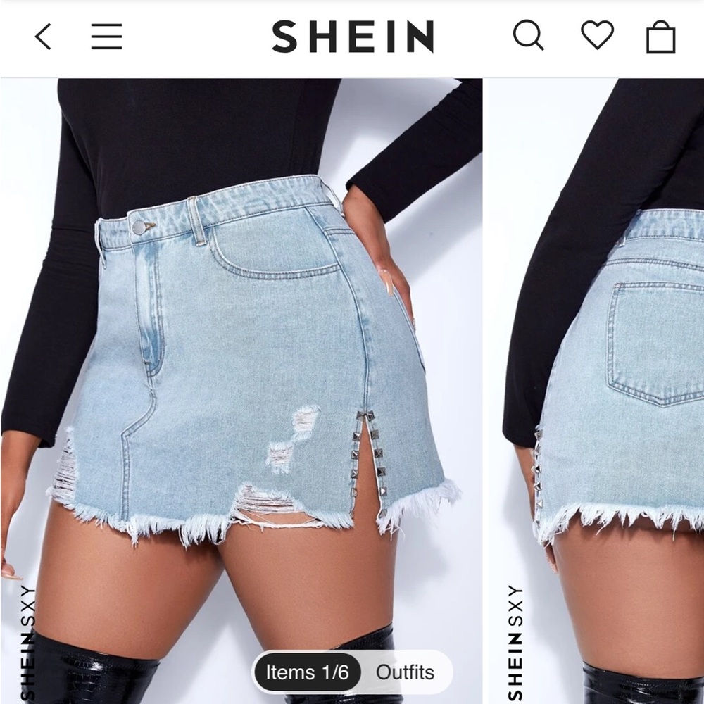 Denim Mini Skirt